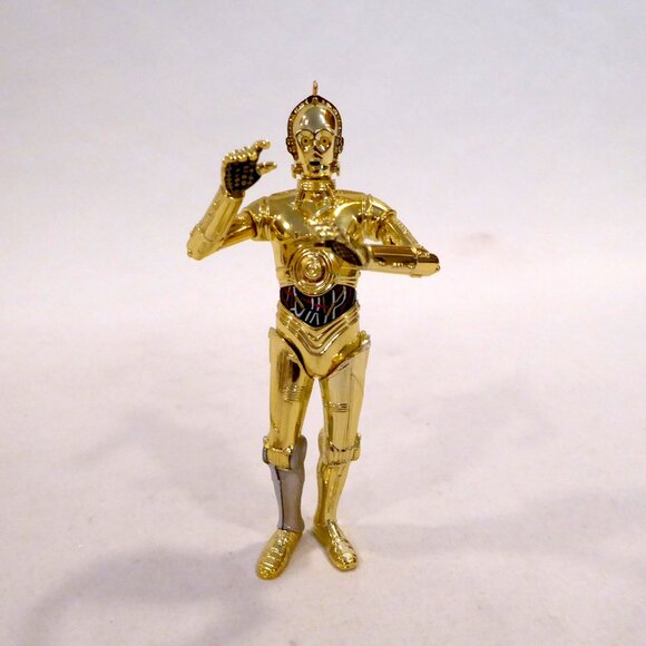 NEW 2003 HALLMARK STAR WARS C-3PO DROID HOLIDAY CHRISTMAS ORNAMENT - Picture 9 of 12